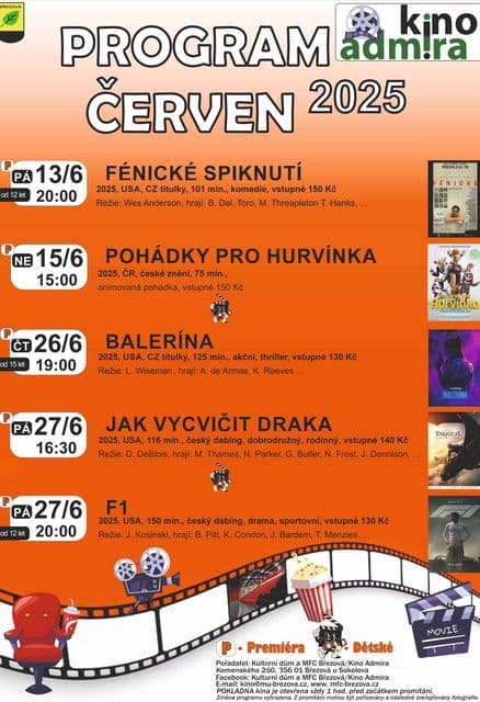 Kino program ČERVEN